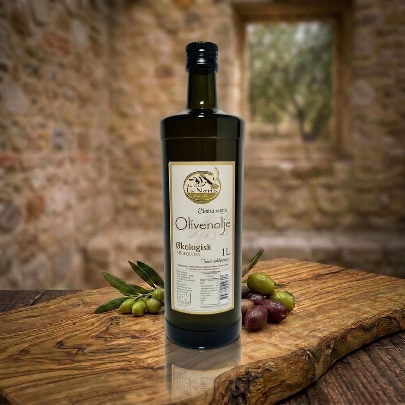 Hacienda La Noria Økologisk Ekstra Jomfru Olivenolie – Arbequina 1 L