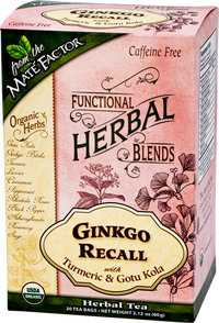 Örtte med ginkgo, gurkmeja och gotu kola