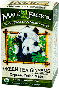 Grøn Te Ginseng med Echinacea — Økologisk yerba maté